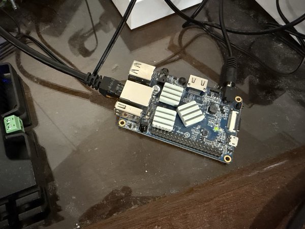 The Orange PI PC currently running this instance, dust included