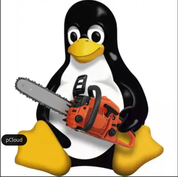 Tusk with chainsaw