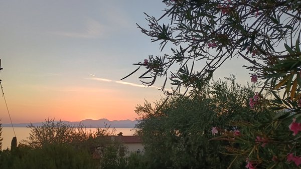 Tramonto sul lago di Garda