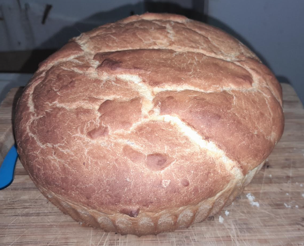 Pão de mandioca (2:1 de trigo:mandioca)