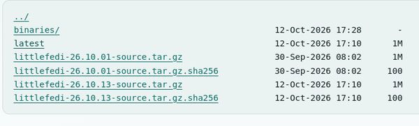 the main distribution option

with a badly named latest file (an archive indeed)